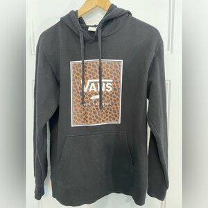Vans hoodie with leopard print